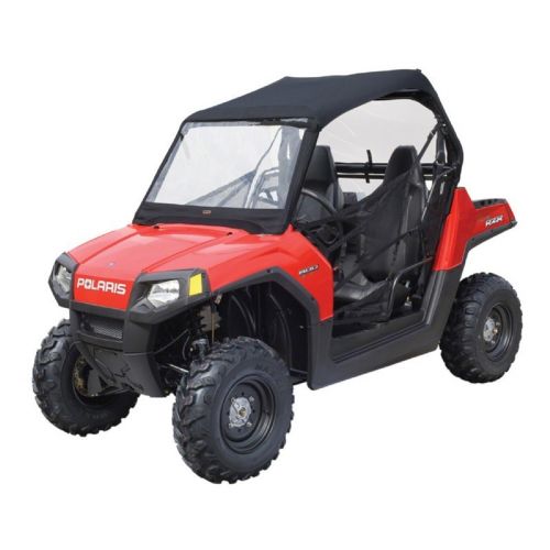 UTV Roll Cage Top with Front & Rear Windows Black CAX-18-010-010401-SC
