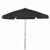 FiberBuilt 7.5ft Hexagon Black Garden Tilt Umbrella with Bright Aluminum Frame FB7GCRA-T