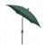 FiberBuilt 7.5ft Hexagon Forest Green Patio Tilt Umbrella with Champagne Bronze Frame FB7HCRCB-T
