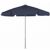 FiberBuilt 7.5ft Hexagon Navy Blue Garden Umbrella with Bright Aluminum Frame FB7GPUA