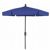 FiberBuilt 7.5ft Hexagon Pacific Blue Garden Umbrella with Champagne Bronze Frame FB7GCRCB