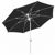 FiberBuilt 9ft Octagon Black Market Tilt Umbrella with White Frame FB9MCRW-T