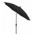 FiberBuilt 9ft Octagon Black Patio Tilt Umbrella with Champagne Bronze Frame FB9HCRCB-T