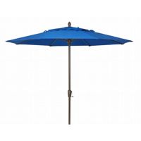 FiberBuilt 9ft Octagon Pacific Blue Market Umbrella with Champagne Bronze Frame FB9MCRCB