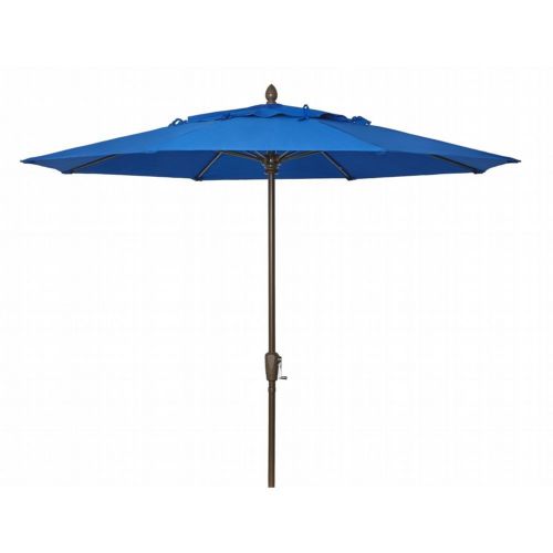 FiberBuilt 9ft Octagon Pacific Blue Market Umbrella with Champagne Bronze Frame FB9MCRCB-8602