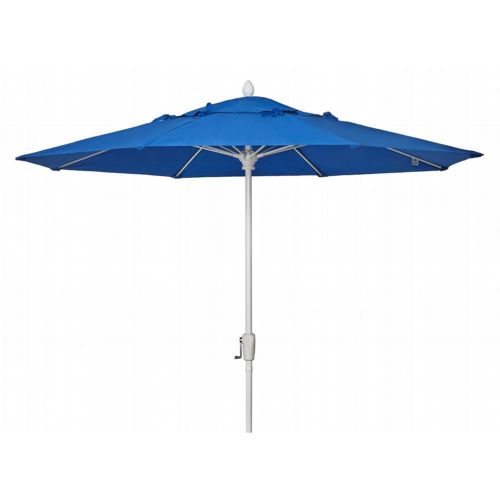 FiberBuilt 9ft Octagon Pacific Blue Market Umbrella with White Frame FB9MCRW-8602