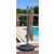 Santorini II Cantilever Umbrella (10' Square) with Valance - Sunbrella Acrylic Stone NU6185 #4