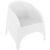 Aruba Wickerlook Resin Patio Chair White ISP804