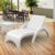 Fiji Wickerlook Resin Outdoor Chaise Lounge Set 4 Piece White ISP860-S4-WH #2