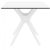 Ibiza Square Outdoor Dining Table 31 inch White ISP863-WH #3