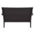 Miami Wickerlook Resin Patio Loveseat Brown with Cushion ISP845-BR #4
