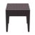 Miami Wickerlook Resin Patio Side Table Brown 18 inch. ISP858-BR #2