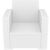 Monaco Wickerlook Resin Patio Club Chair White with Cushion ISP831-WH #3