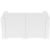 Monaco Wickerlook Resin Patio Loveseat Sofa White with Cushion ISP832-WH #6