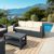 Monaco Wickerlook Resin Patio Sofa XL Brown with Cushion ISP833-BR #5