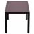 Orlando Wickerlook Resin Rectangle Patio Dining Table Brown 55 inch. ISP878-BR #3
