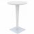Riva Wickerlook Resin Round Bar Table White 28 inch. ISP886