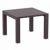 Vegas Outdoor Dining Table Extendable from 39 to 55 inch Brown ISP772