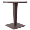 Riva Wickerlook Resin Round Patio Dining Table Brown 28 inch. ISP882