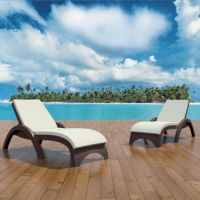 Outdoor cushions for wickerlook furniture