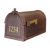 Special Lite SCB-1015-FN-CP Berkshire Curbside Mailbox with Front Numbers SCB-1015-FN