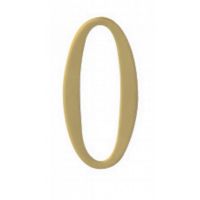 Special Lite 2" Brass Self Adhesive Address Number. Number: 0 BR2-0