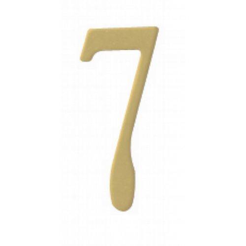 Special Lite 2" Brass Self Adhesive Address Number. Number: 7 BR2-7