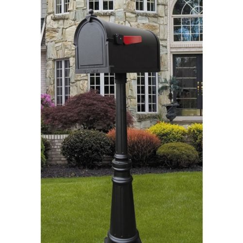 Special Lite Berkshire Curbside Mailbox with Tacoma Mailbox Post Unit SCB-1015-SPK-591-CP