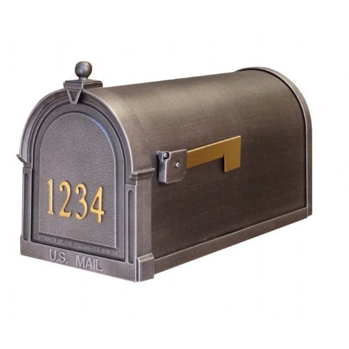 Special Lite SCB-1015-FN-SW Berkshire Curbside Mailbox with Front Numbers SCB-1015-FN-SW