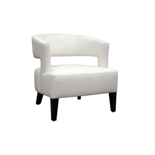 Lemoray Off-White Leather Modern Club Chair BX-A-733-8143