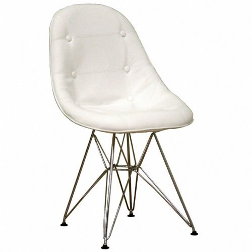 Modern White Faux Leather Ami Side Chair BX-DC-33A-V-WHITE