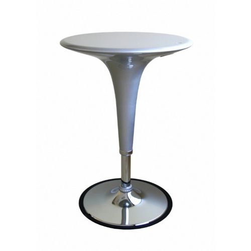 Nu Round Adjustable Height Table Silver BX-B911-SV