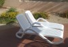 Customer Photo #2 - Adjustable Eden Resin Chaise Lounge with Arms - White NR-40414-00-000