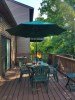 Customer Photo #2 - Truva Resin Outdoor Dining Table 42 inch Round Dark Green ISP146-GRE