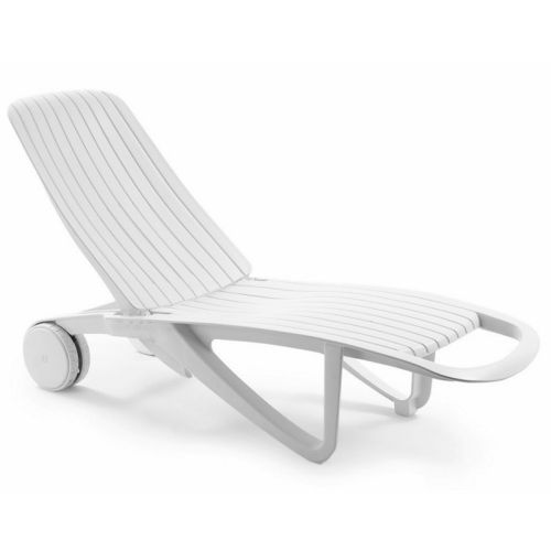 White Resin Lounger Hot Up, Resin Recliner Chair White