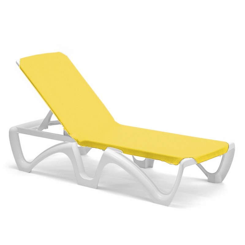 Adjustable Sling Chaise Lounge Yellow M.42.500.JV CozyDays