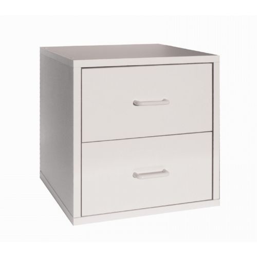Organize it All 2 Drawer Cube White 84518