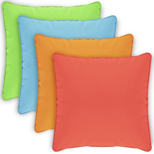 Pillow Cover Square Zippered Welted 20x20 Solids CPC20P