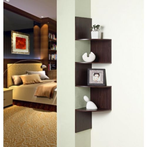 4D Concepts Hanging Corner Storage - Chocolate 4DC-99300