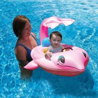 Pink Dolphin Baby Pool Float PM81559