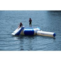 Splash Zone Plus 16 ft. Water Bouncer with Slide, Log and EZ-Up Boarding Platform RS02553