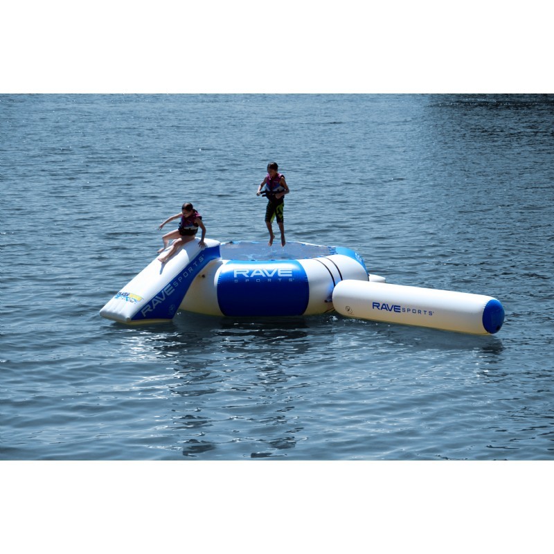 Splash Zone Plus 16 ft. Water Bouncer with Slide, Log and EZUp