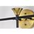 Aeneas 17" 3-Light Indoor Matte Black and Brass Finish Wall Sconce 3003-3W #6