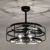 Amable 26" 6-Light Indoor Matte Black Finish Ceiling Fan DW01W41IB #3