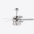 Cadella 52" 2-Light Indoor Chrome Finish Ceiling Fan AL02P01CH #3