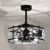 Dakota 24.8" 6-Light Indoor Matte Black Finish Ceiling Fan DL01P04MB #3