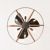 Dariin 28.3" 6-Light Indoor Matte Black Finish Ceiling Fan DL03P02IS #6