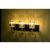 Gambit 22" 3-Light Indoor Matte Black and Brass Finish Wall Sconce 3001-3W #3