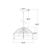 Ivana 17" 3-Light Indoor Matte Black Finish Chandelier FD10009-3BL #7
