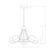 Melite 23" 5-Light Indoor Matte Black and Satin Gold Finish Chandelier 2039-5BG #7